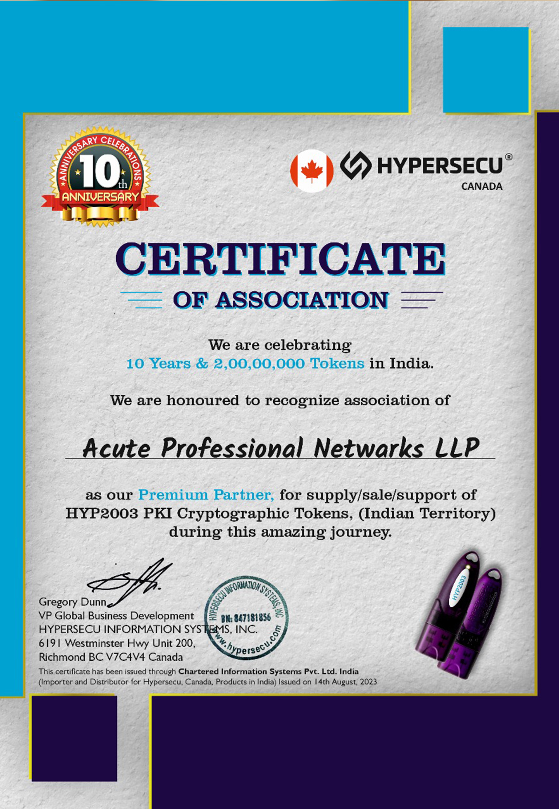 Certifications